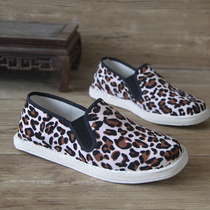 Ladies breathable old Beijing cotton lasagna BAO WEN spring and autumn elastic mouth men and women single shoes handmade cloth shoes men