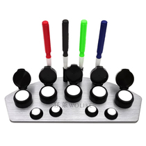 Watch repair tool filling lubricating oil disc tool clock point oil disc aluminum seat oil Disc Five-mesh 4 Fulcrum oil pen