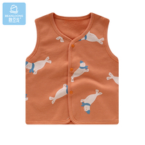 Bean dragon baby cotton vest men and women baby spring and autumn foreign style small vest children wearing Belly Belly shoulder horse clip
