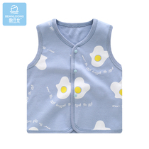 Bean dragon baby vest Spring and Autumn wear male baby girl cotton vest newborn Korean version of foreign style horse clip