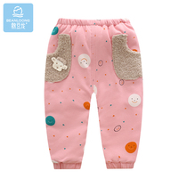 Bean Dragon Baby pants autumn wear men and women baby Autumn Winter cotton thickened can open file Antarctic cotton Winter model