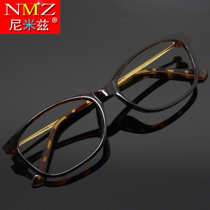 Female style of fashion old glasses plate alloy ladies flower mirror HD plus film resin old glasses young temperament