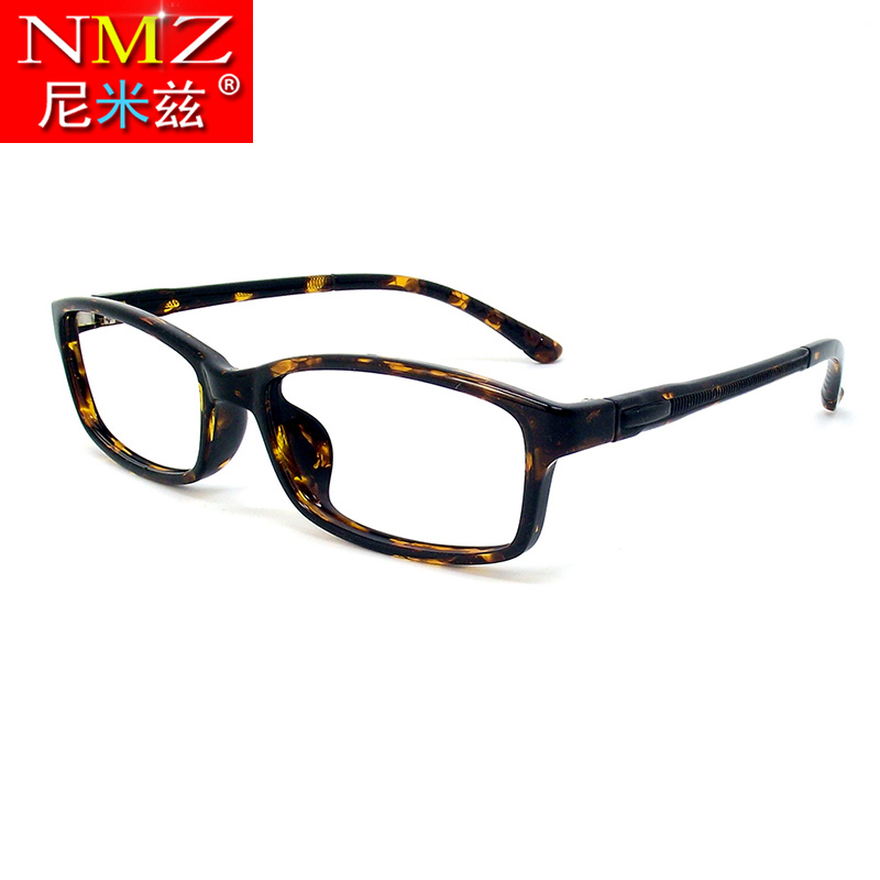 Ultra-light tr90 plate myopia eyeglass frame for men and women full frame eye frame with myopia eyeglass lenses Finished eyeglass frame
