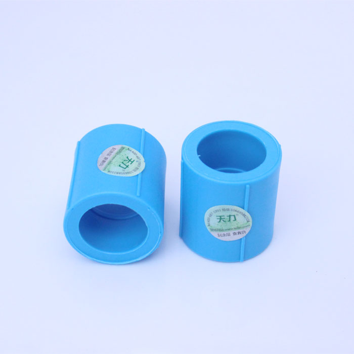 Tianli Guan Household Ppr Water Pipes Blue Rijia Antibacterial Pipe Accessories Direct Sleeve Joints 20 20 25 32