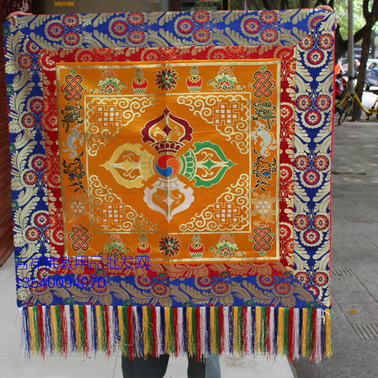 100 * 120cm cross diamond table front cloth Tibetan Buddhist supplies cloth art table cloth for table cloth Nepal boutique