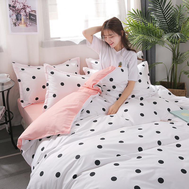 Phim hoạt hình Sesame Street Sheets quilted Ký túc xá sinh viên Ba mảnh Đơn 1,5m Chăn Cover Bộ giường đôi - Khăn trải giường ga giường đẹp sang trọng