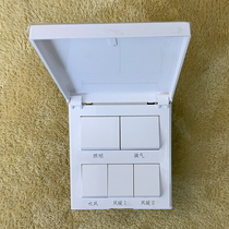 Yuba universal ceiling Bath switch five open 5 open waterproof box safe and reliable 86 wall bathroom heating switch