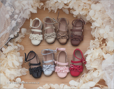 taobao agent D仔的矮人国 Little Pudding BJD Baby Shoes 6 points Spot GL 1/6 Hazelnut Cocoa Bouquet Authorized