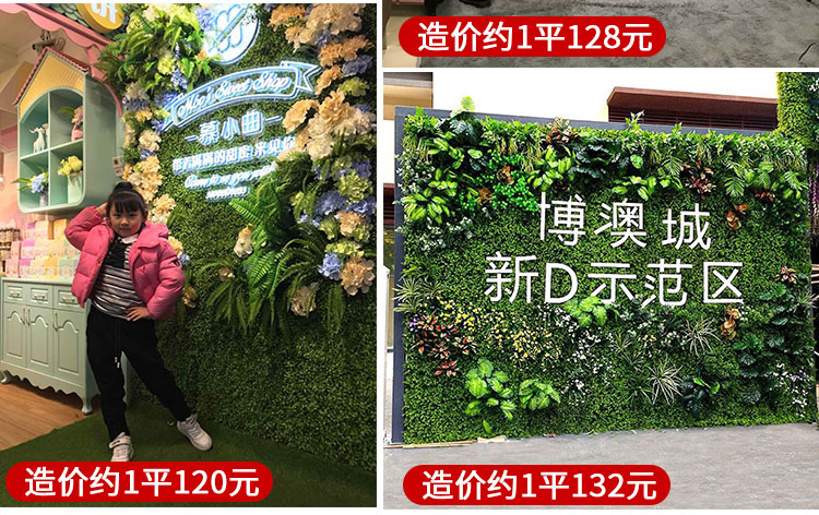 Cây xanh tường mô phỏng cây trang trí tường phòng khách nội thất nền hoa tường màu xanh lá cây treo tường nhựa giả ban công - Hoa nhân tạo / Cây / Trái cây hoa lan giả cao cấp