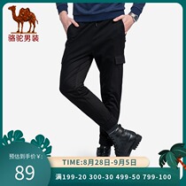  Camel mens autumn new Korean overalls mens trendy brand leggings small pants slim casual cropped pants
