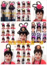 Costume fairy dance headdress Ancient lady hair headgear Performance supplies props Drama wig