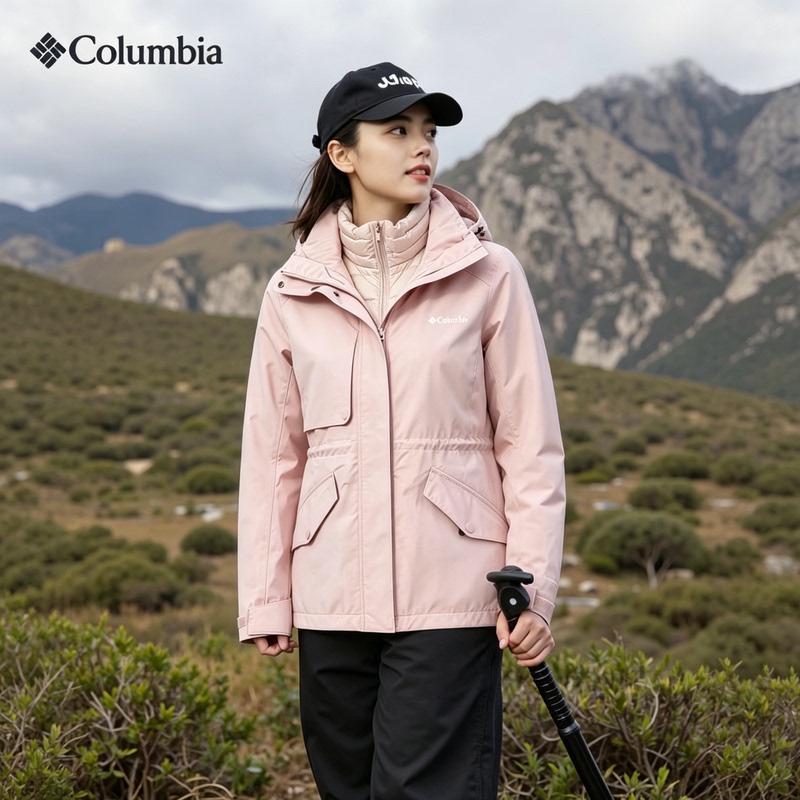 26 Autumn and Winter Columbia Women's Outdoor Warm down Liner Three-In-One Jacket Xr9092 26 Autumn and Winter Columbia Women's Outdoor Warm down Liner Three-In-One Jacket Xr9092