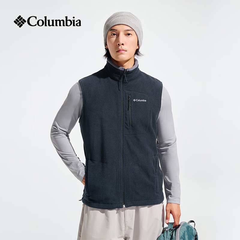 Columbia Men's Fleece Vest 26 Autumn and Winter Outdoor Sports Warm Sleeveless Vest Ae1056