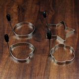 Жареная яичная яичная модель толстого яичного яиц с толстой нержавеющей стали