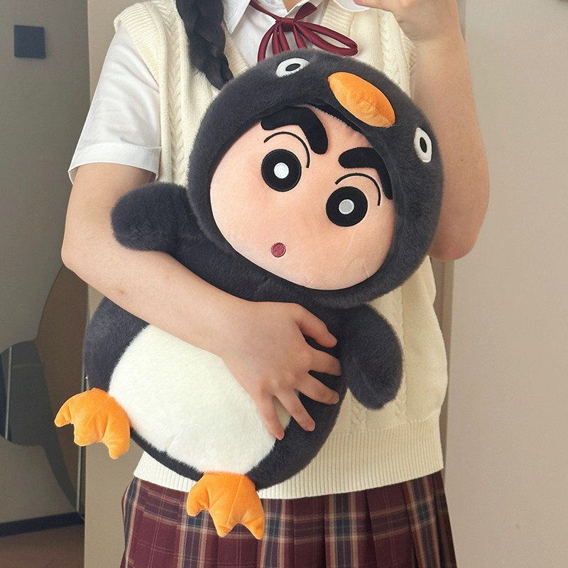 Подлинная кукла crayon Shin-chan, плюшевая игрушка, периферийная милая кукла, подушка для сна, кукла для девочек, подарок на день рождения
