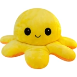 Маленькая милая двусторонная кукла для рыбалки, плюшевая игрушка, осьминог, подарок на день рождения