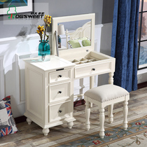 American solid wood clamshell dressing table Bedroom multi-function simple dressing table Modern computer table Nordic dressing table