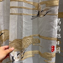 Imperial brocade * 2021 models of the Sun Sun figure Zen transparent ancient style looming Chinese curtain curtain