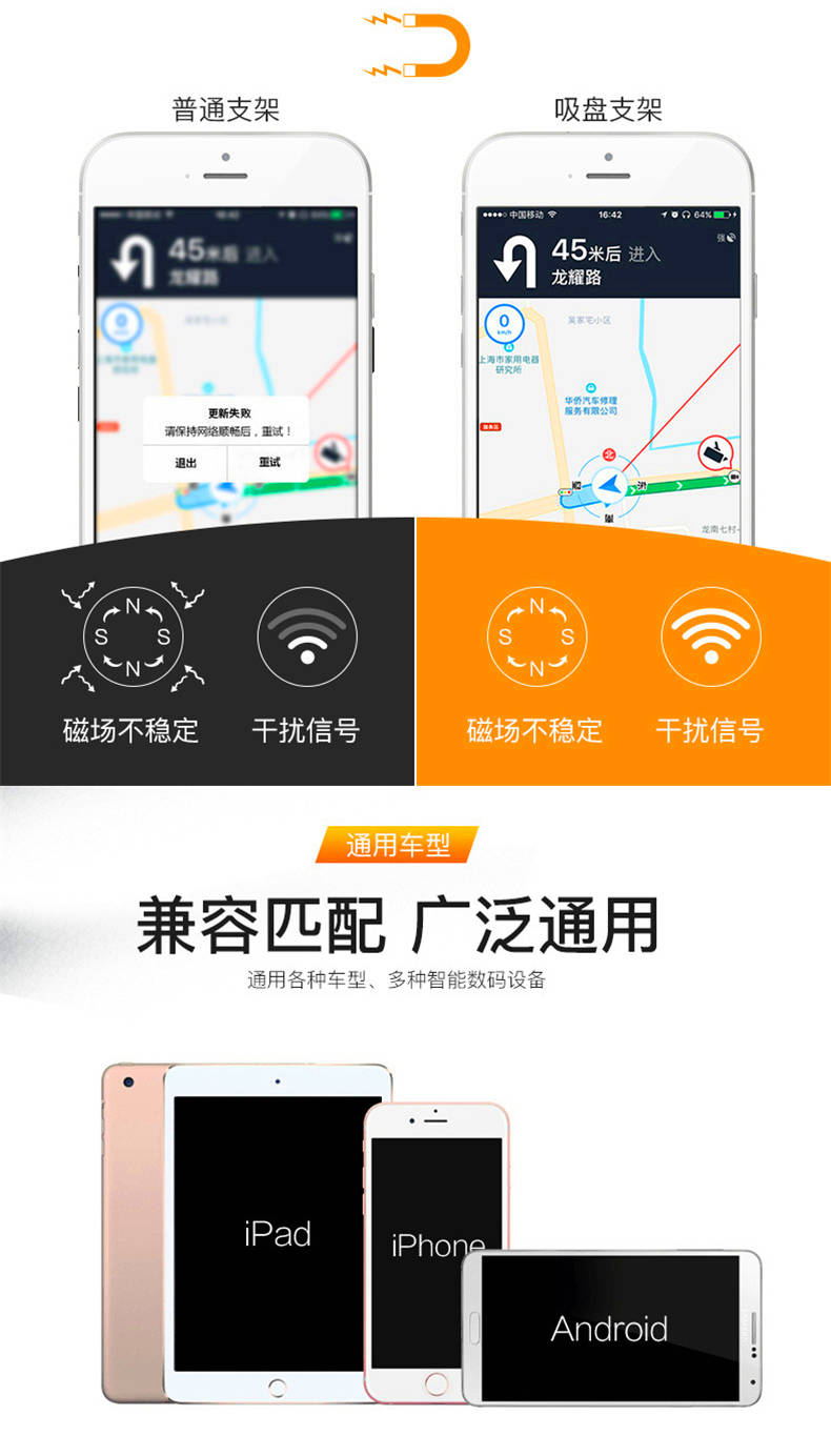 Magic hút loại điện thoại di động khung đầu giường xem phim TV lười máy tính để bàn silicone xe điện thoại hỗ trợ khung - TV tivi 55 inch