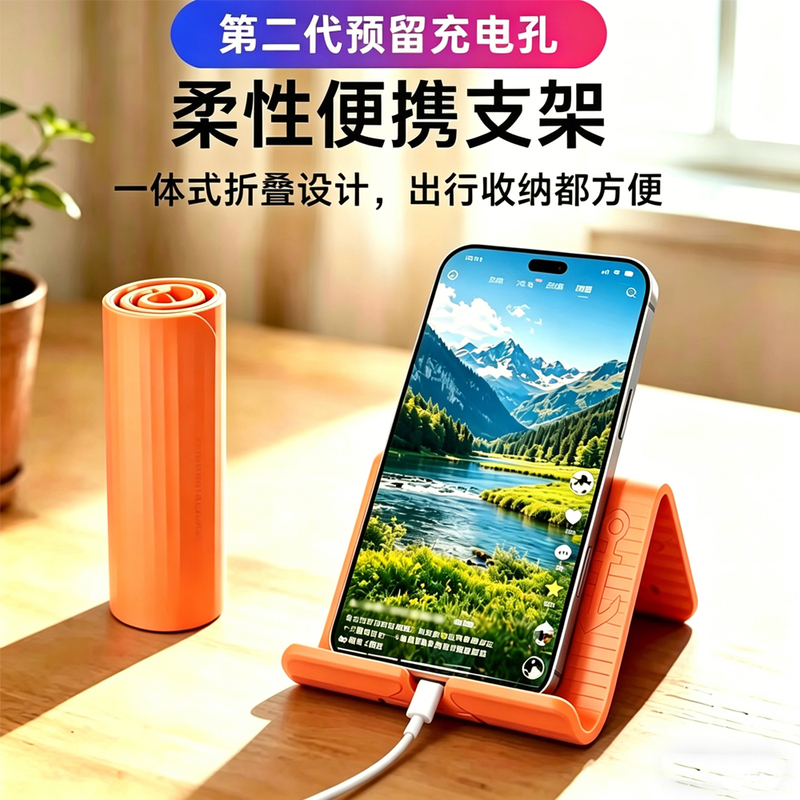 Second-Generation Flexible Portable Phone Stand, Foldable, Creative, Transformable, Universal for Tablets, Lazy Portable Travel Support Stand Second-Generation Flexible Portable Phone Stand, Foldable, Creative, Transformable, Universal for Tablets, Lazy Portable Travel Support Stand