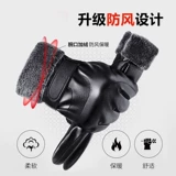 Мужские демисезонные флисовые водоотталкивающие ветрозащитные лыжные дорожные перчатки