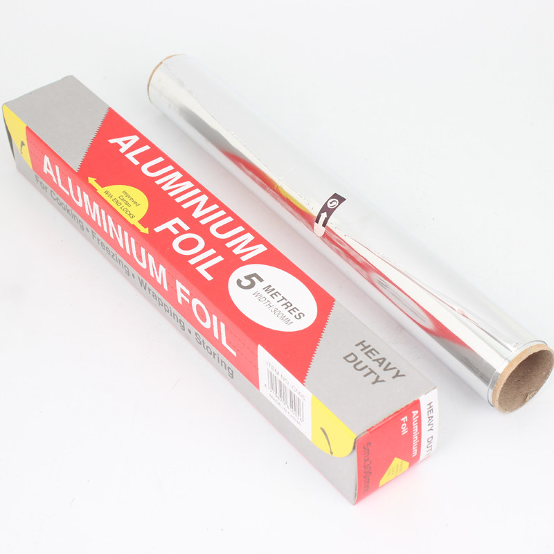 Tin Paper Barbecue Grilled Meat Paper Thickened Tinfoil Paper Oven Aluminum Foil Paper Barbecue Grill Pan Suction Oil Paper 5 m Baking Oil Paper