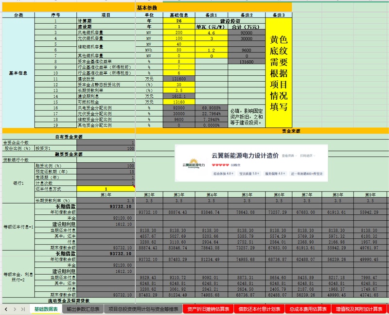 Economic Evaluation and Financial Assessment of Integrated Wind Power, Photovoltaic Energy Storage, and Charging Stations Refer to the Cost Calculations Performed by Mulian Energy Economic Evaluation and Financial Assessment of Integrated Wind Power, Photovoltaic Energy Storage, and Charging Stations Refer to the Cost Calculations Performed by Mulian Energy