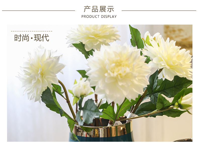 New Chinese style household example room ceramic vases, flower art suit furnishing articles sitting room porch Taiwan crispy noodles machine table decoration