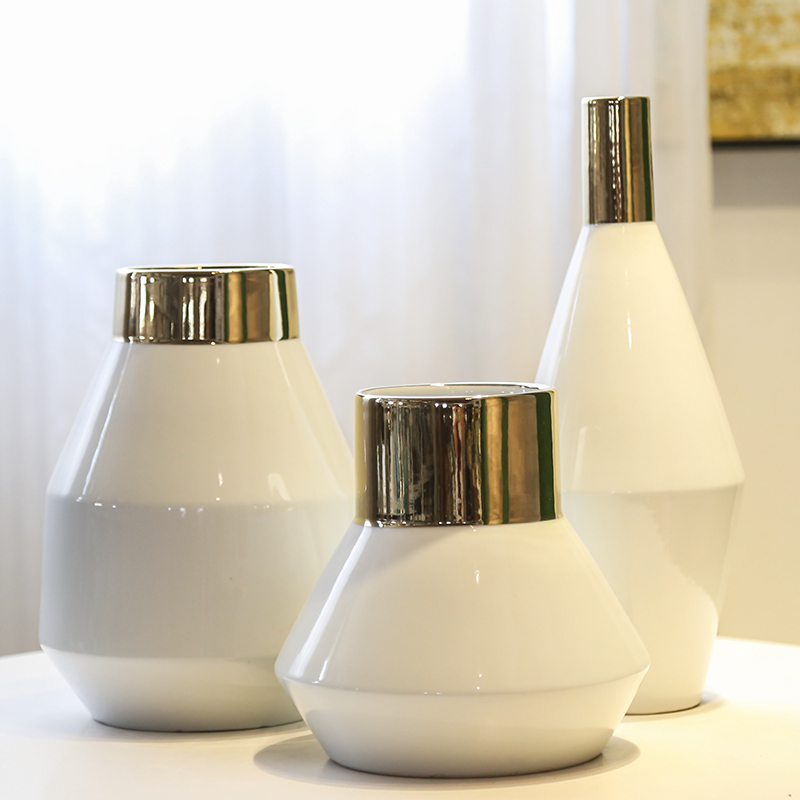 New Chinese style is light and decoration vase of jingdezhen ceramic flower decoration in the sitting room between household soft outfit flower implement example simulation flowers