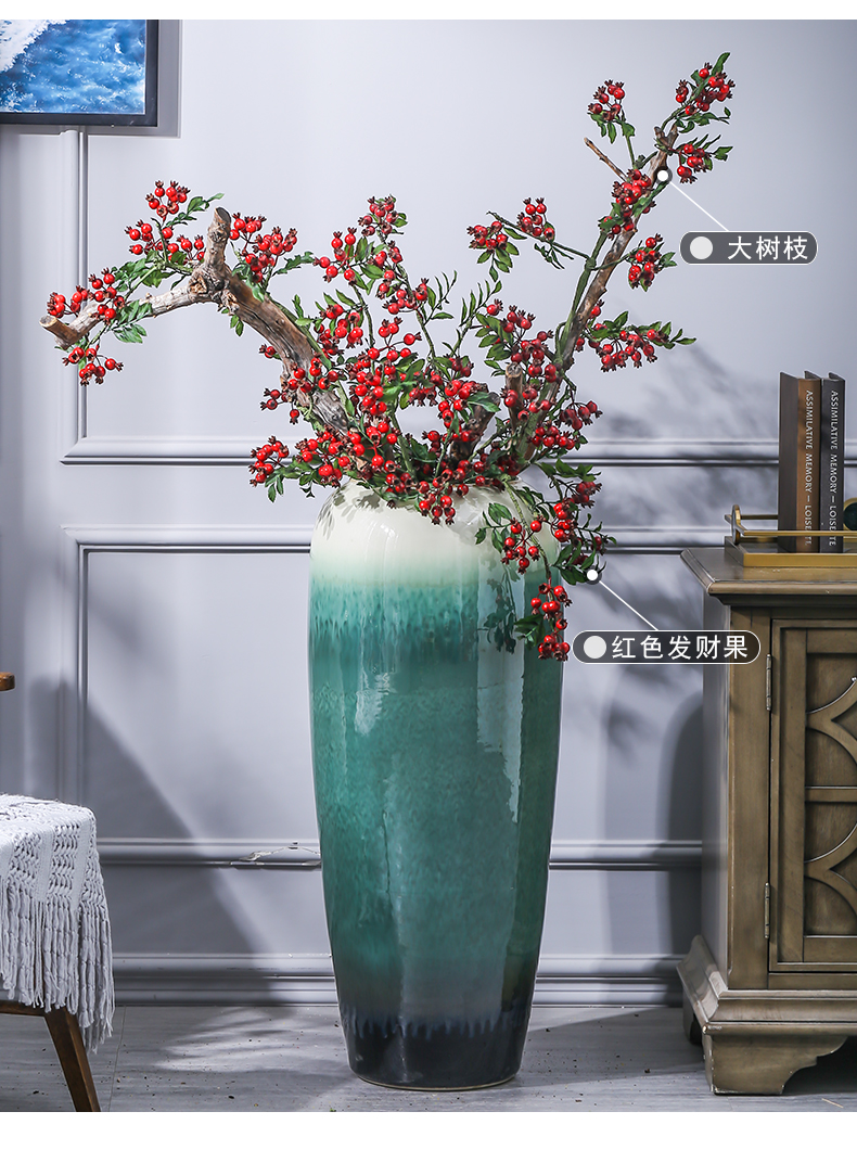 Hotel in the sitting room of large vases, ceramic flower arranging furnishing articles contracted and I creative window simulation flower decoration decoration