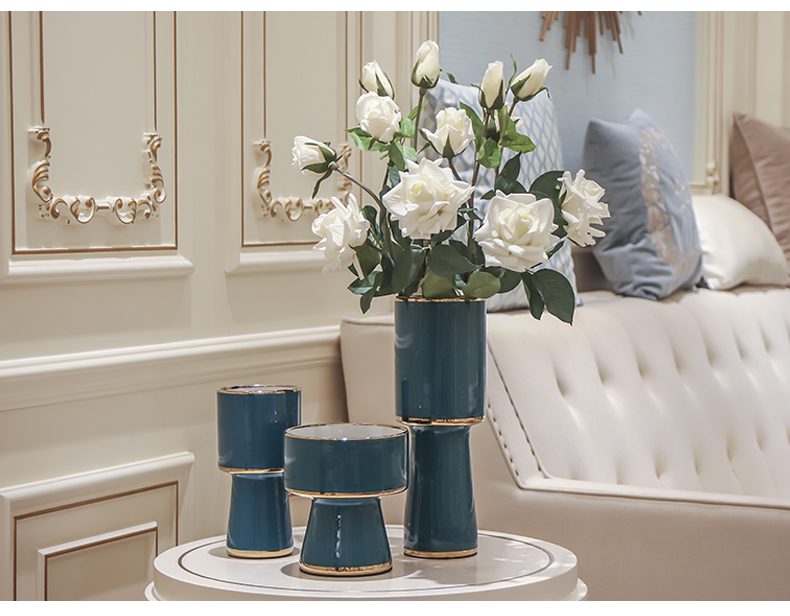 I and contracted Nordic mesa of art ceramic vases, flower implement simple fashion decoration decorative soft outfit example room