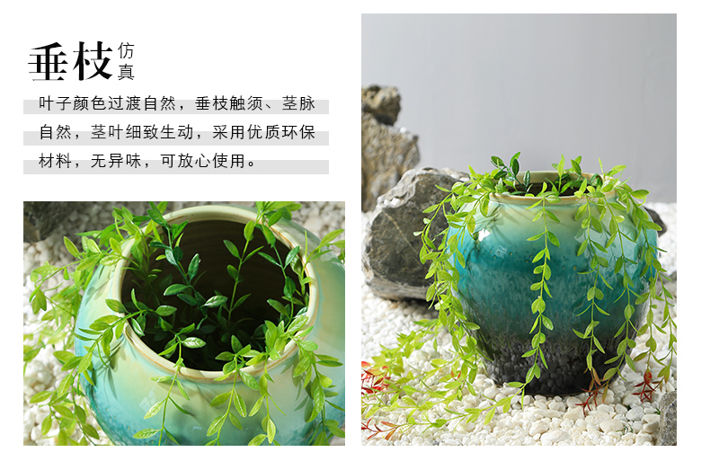 New Chinese style sitting room dining - room ground big vase furnishing articles ceramic flower show big mall club window decoration