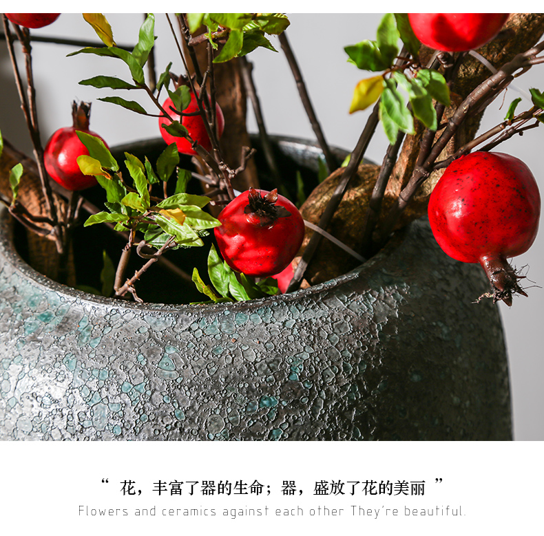 Restoring ancient ways of jingdezhen ceramic manual landing, vases, flower implement villa garden theme flower arranging furnishing articles