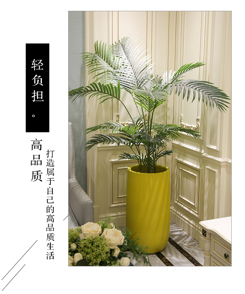 Jingdezhen ins Nordic simulation, the plants potted olive landing big plant home office window decoration