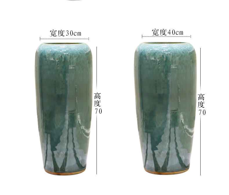 New Chinese style ceramic up of large vases, I and contracted hotel villa decorations furnishing articles flower arranging flower implement
