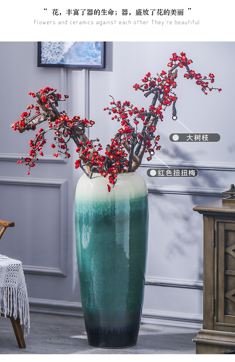 Hotel in the sitting room of large vases, ceramic flower arranging furnishing articles contracted and I creative window simulation flower decoration decoration