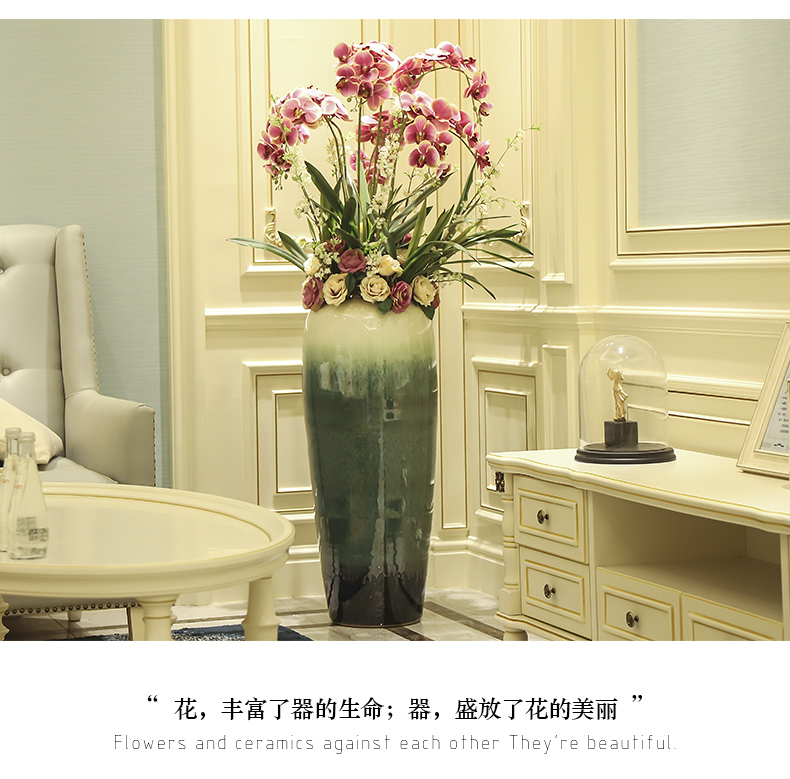 Jingdezhen sitting room of large vase decoration of the new Chinese style hotel furnishing articles between example stores to ambry flower flower implement