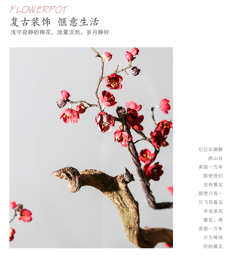 Restoring ancient ways of jingdezhen ceramic manual floor vase sitting room between example flower implement theme flower arranging furnishing articles