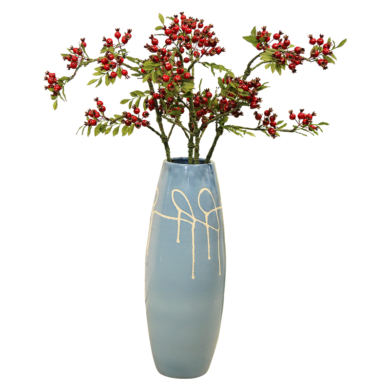Flowers, rich fruit simulation Flowers decorative floral ground ceramic vase continental restoring ancient ways is the living room floor suits for