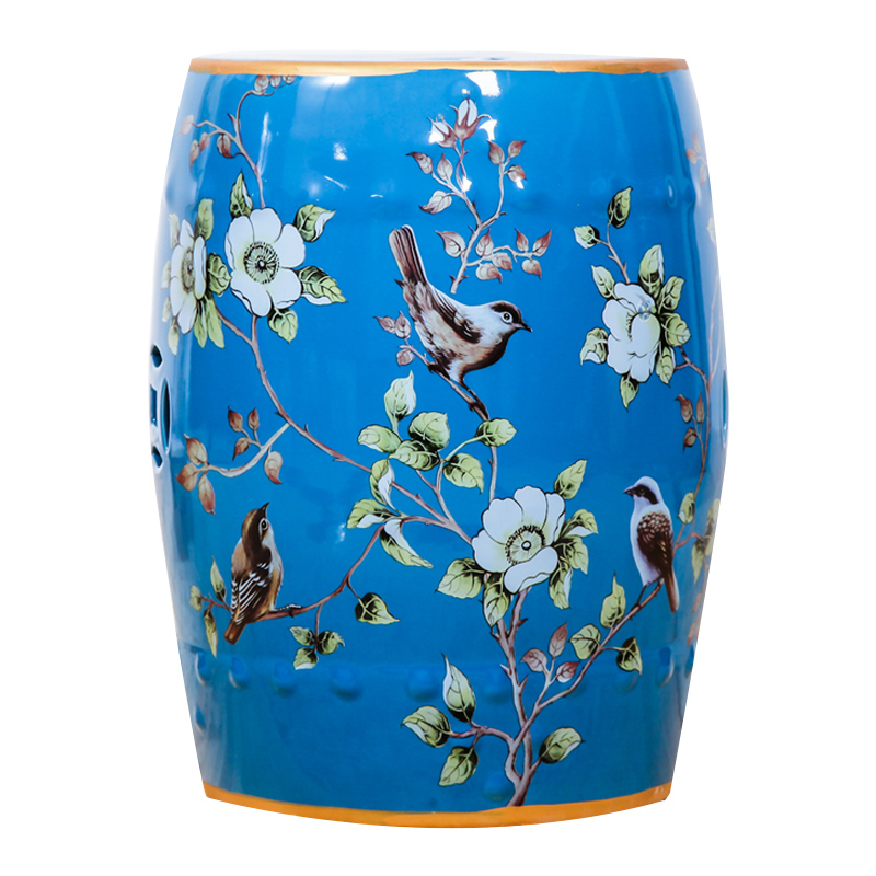 New Chinese style of jingdezhen ceramic drum who home furnishing articles New classic shoes who archaize bench side what decoration