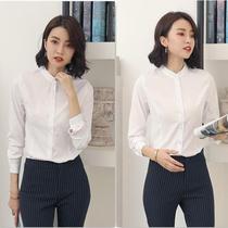 Fashion Vertical Collar White Shirt Woman Long Sleeve Positive Dress Professional Clothing Spring Loaded With Undershirt Tooling Work Clothes Spring Womens Clothing