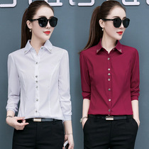 Professional Dress Womens Dress White Shirt Woman Long Sleeve New Spring Dress Interview To Work Work Clothes Spring Clothes Teacher Blouse