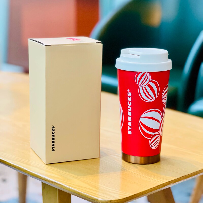 Starbucks 2024 Christmas Cute Winter Cup Festive Atmosphere Classic Red Cup Stainless Steel Office Desk Portable Water Cup