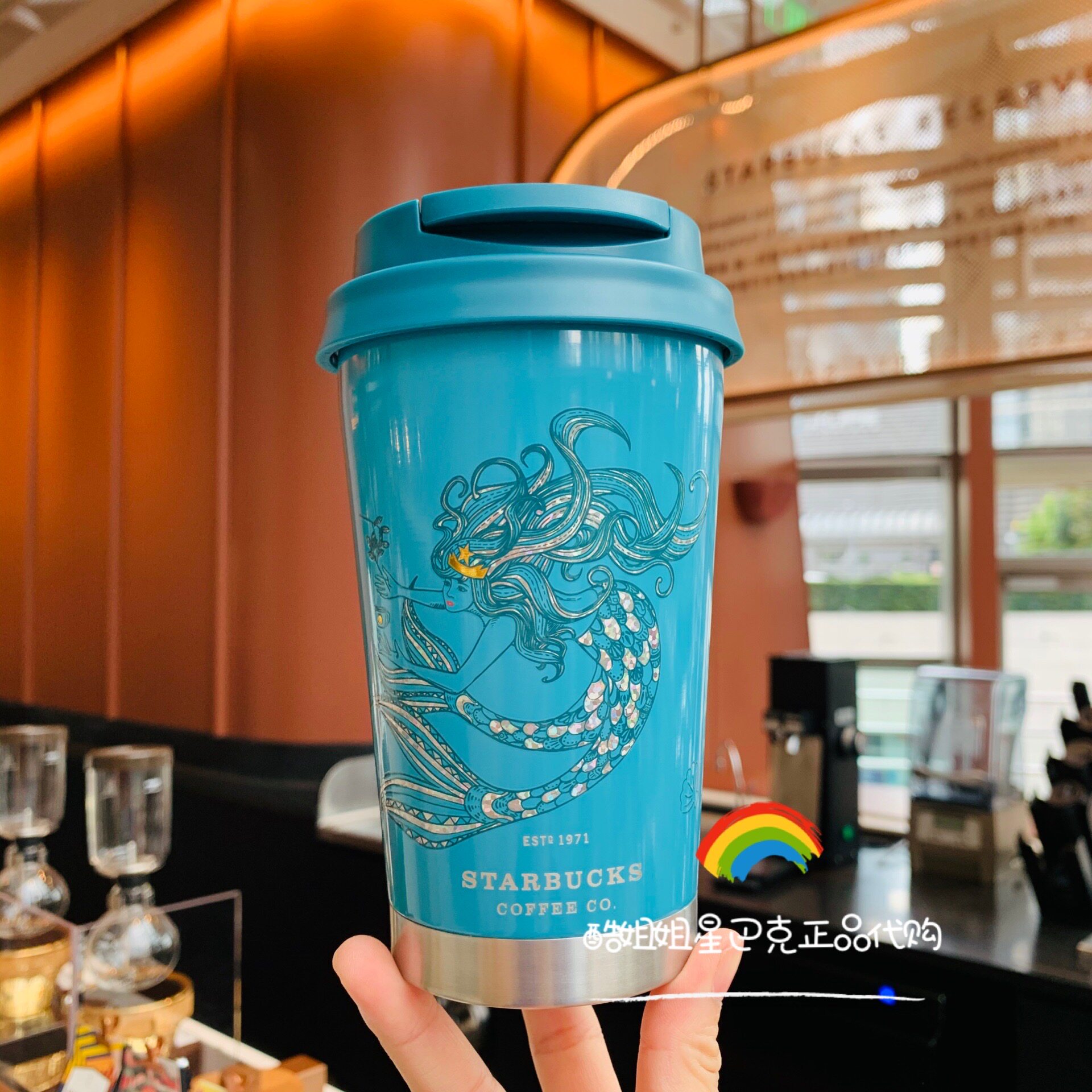 Starbucks 2020 Anniversary Classic double tail symphony shell Goddess clamshell Stainless steel thermos drinking cup