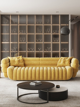Italian light luxury sofa Nordic simple modern living room ins designer Villa large apartment Banana Trio