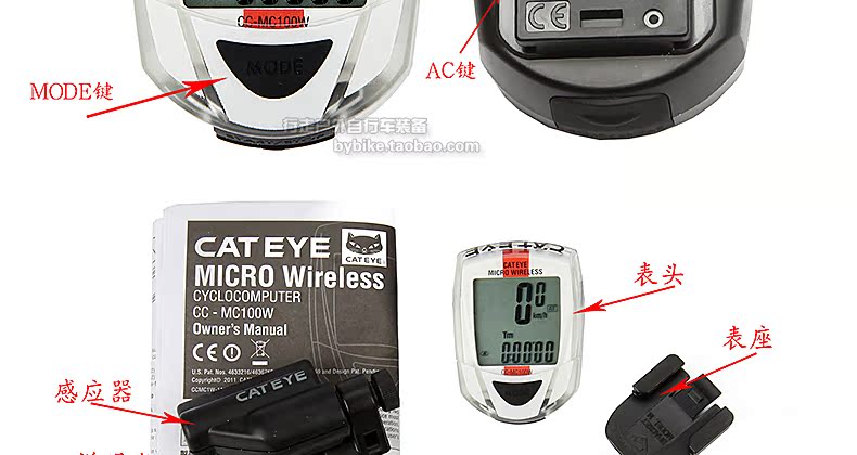 Tableau de bord vélo CAT EYE - Ref 2427575 Image 11