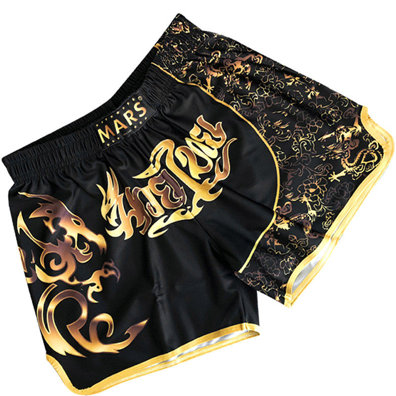 Sports Shorts Men's Tapping Training Suit Sanda Clothing Quick Drying Track and Field Running Comprehensive Fighting Boxing Trousers