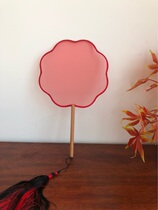  Su embroidery blank group fan Happy fan Handmade group fan for embroidery and painting Chinese style red fan(slightly flawed)