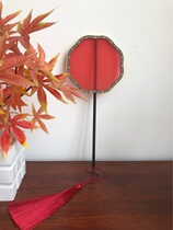  Handmade group fan palace fan can be used for embroidery and painting blank fan 12-15 cm 8-lobed fan(color remarks)