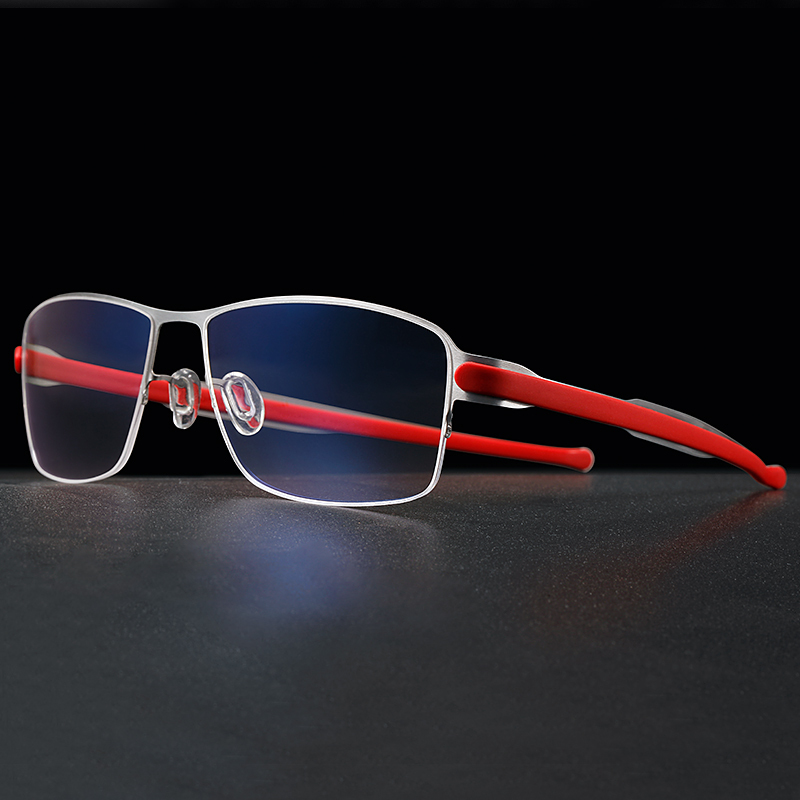 Large Size Myopia Glasses for Men, Large Frame, Half-Frame Eyeglass Frames, Large Face Glasses Frame, Ultra-Light, Does Not Pinch the Face, Large Size with Prescription Lenses